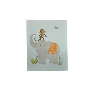 Sea unicorn studios Canvas Prints Set Of 2 Hippo elephant Nursery Decor